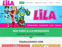 Tablet Screenshot of lilabrinquedos.com.br